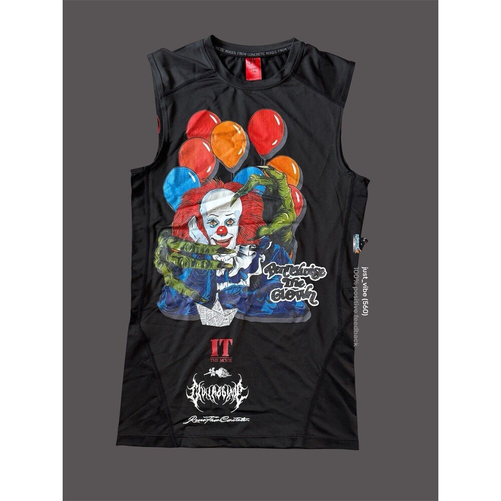 Civil Regime IT “Pennywise” Sleeveless Compression Shirt Men’s Small NWT